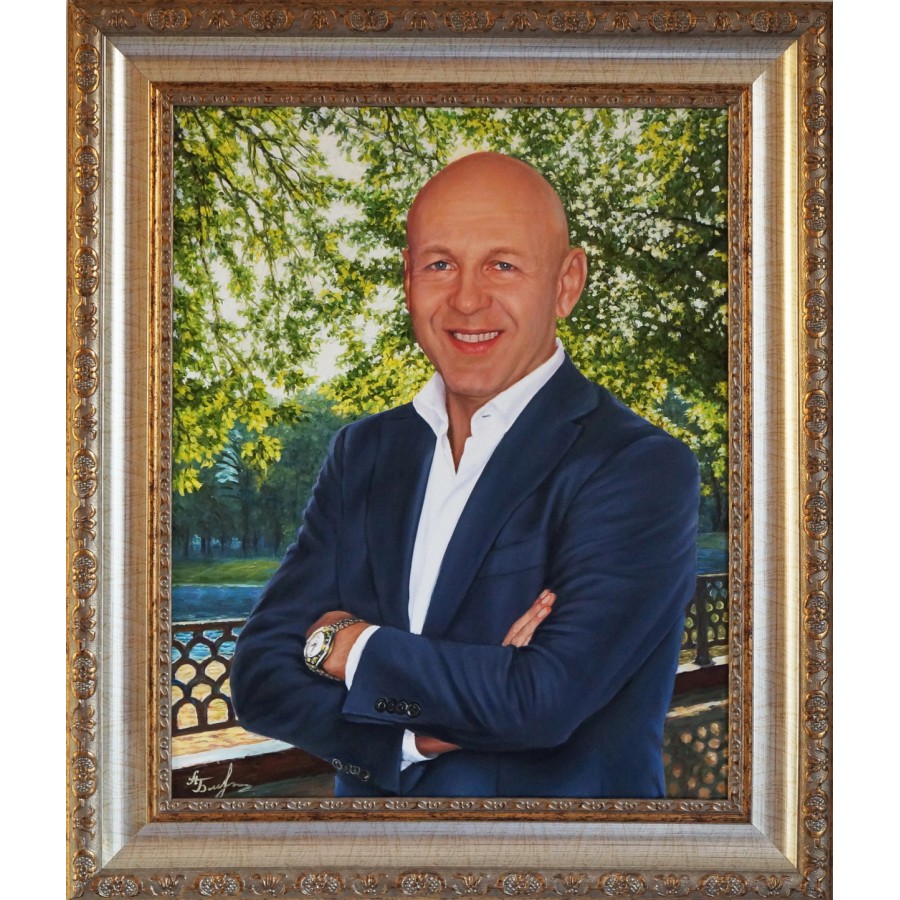 Портрет мужчины маслом на заказ 153